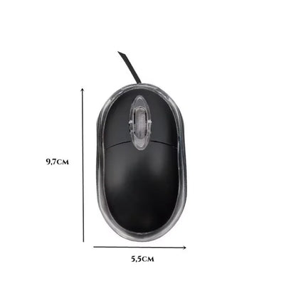 HMaston Mouse Óptico com Fio LED Ergonômico de Alta Precisão para Trabalho e Jogos