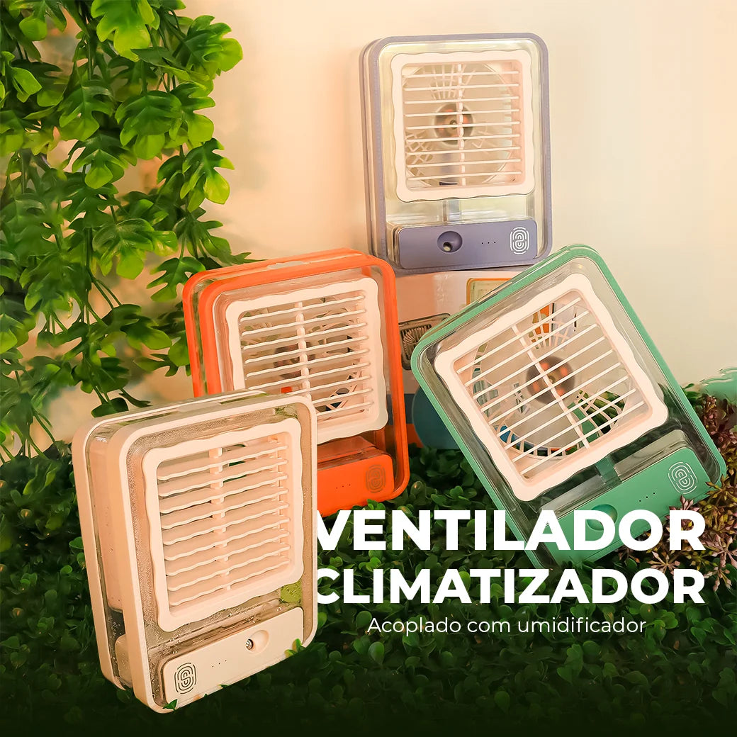 Mini ventilador portátil Umidificador de ar condicionado WK2043