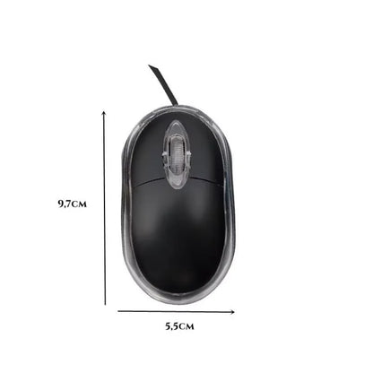 HMaston Mouse Óptico com Fio LED Ergonômico de Alta Precisão para Trabalho e Jogos