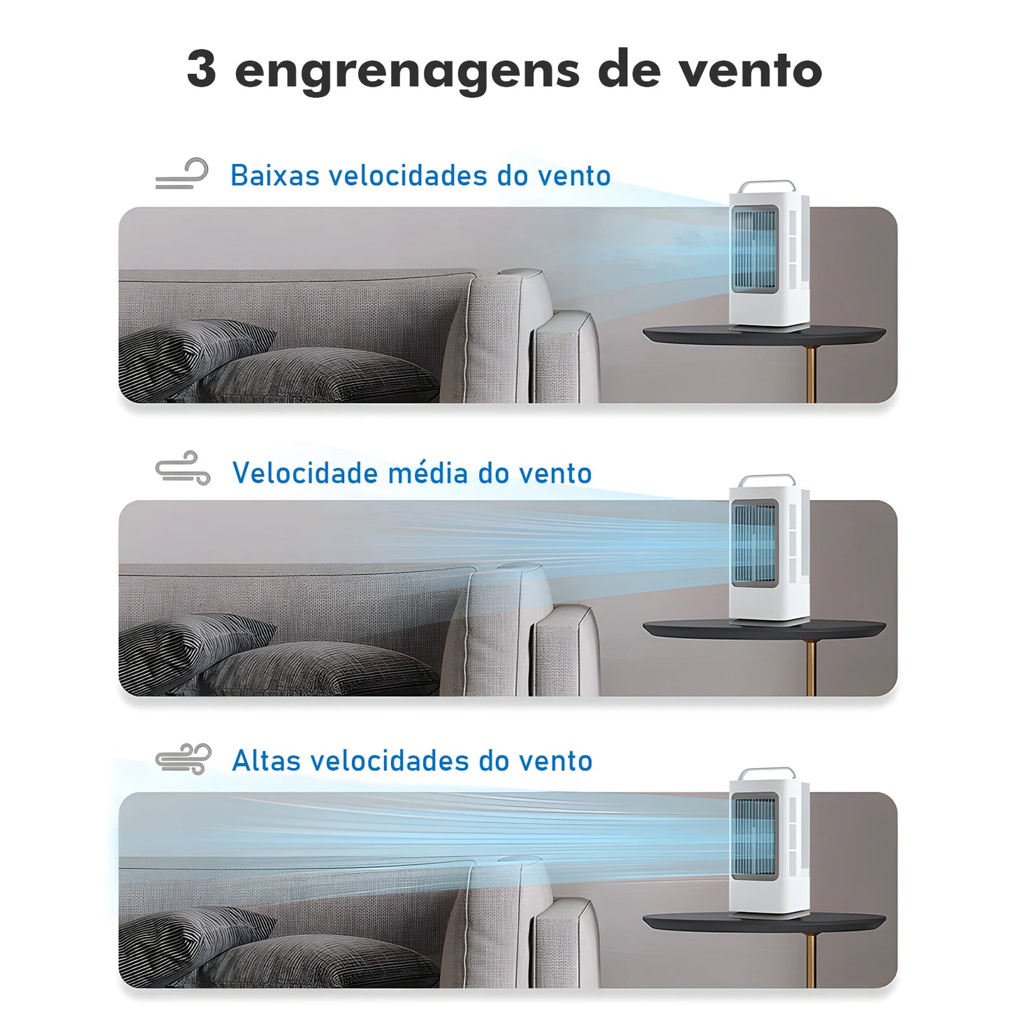 Ar Condicionado Portátil, Ar Condicionado Portátil, Mini Ar Condicionado, Refrigerador de Ar, Mini Ar Condicionado Portátil, Do Brasil